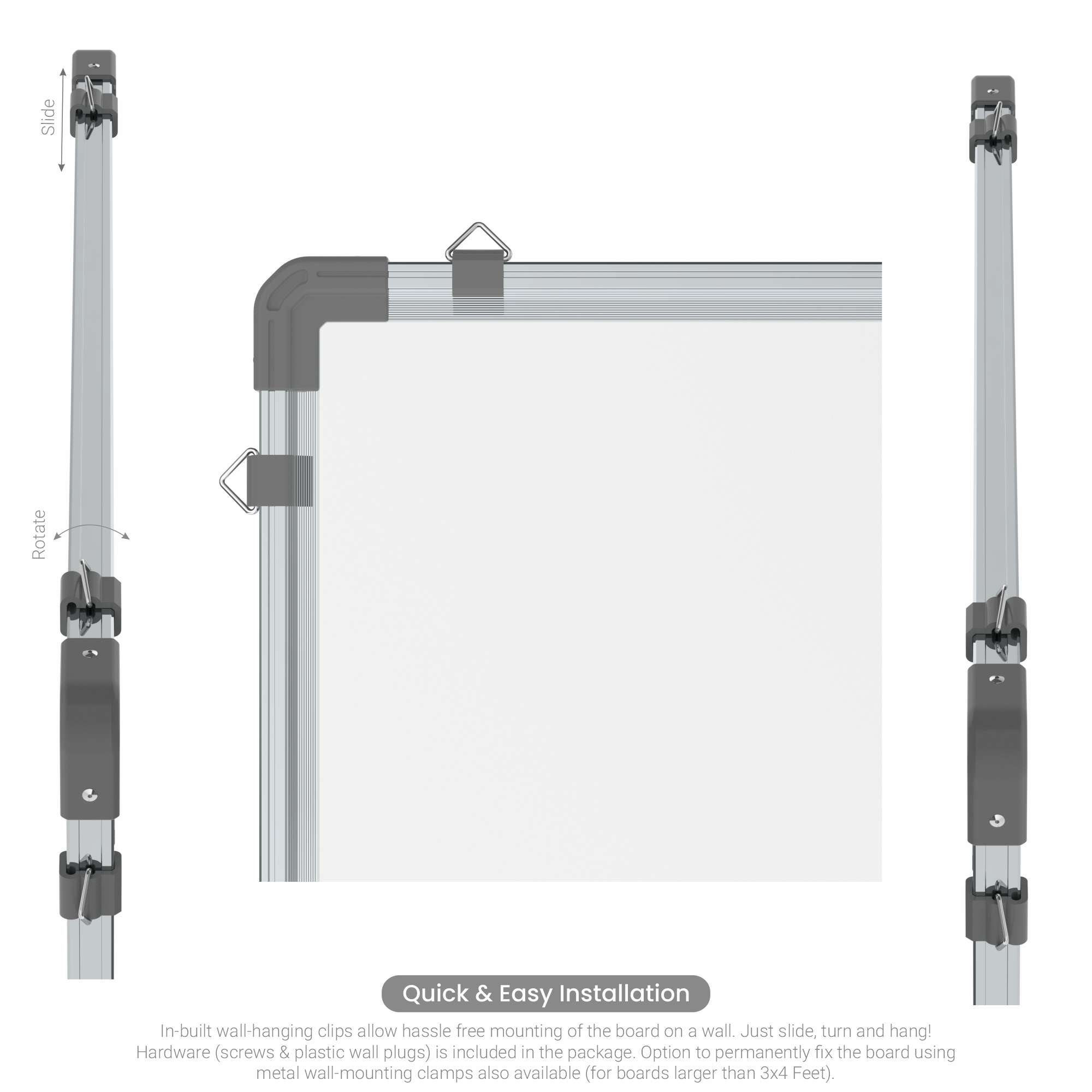 Ceramic magnetic white board