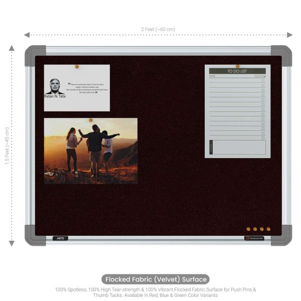 Acrylic door cover fabric notice board