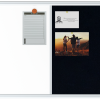 Combination board (Whiteboard + Pin-up board)