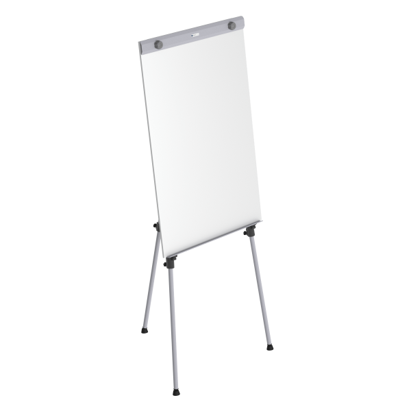 Flip charts stand with white boards