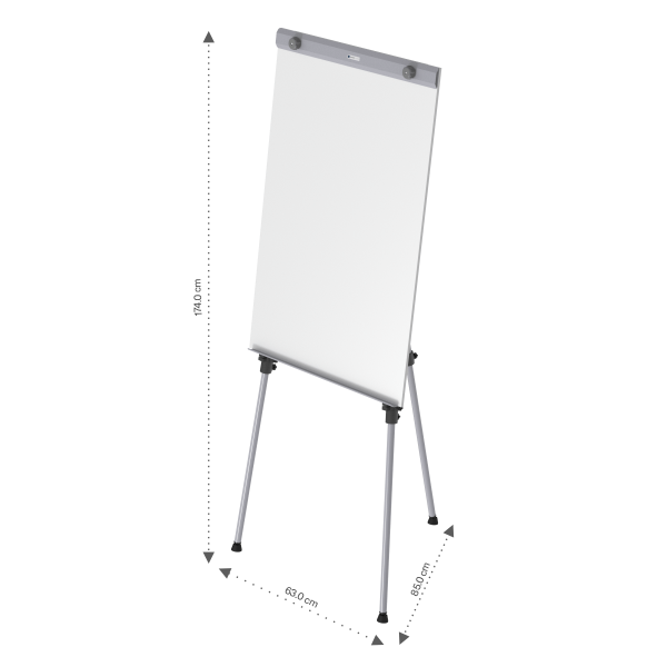 Flip charts stand with white boards