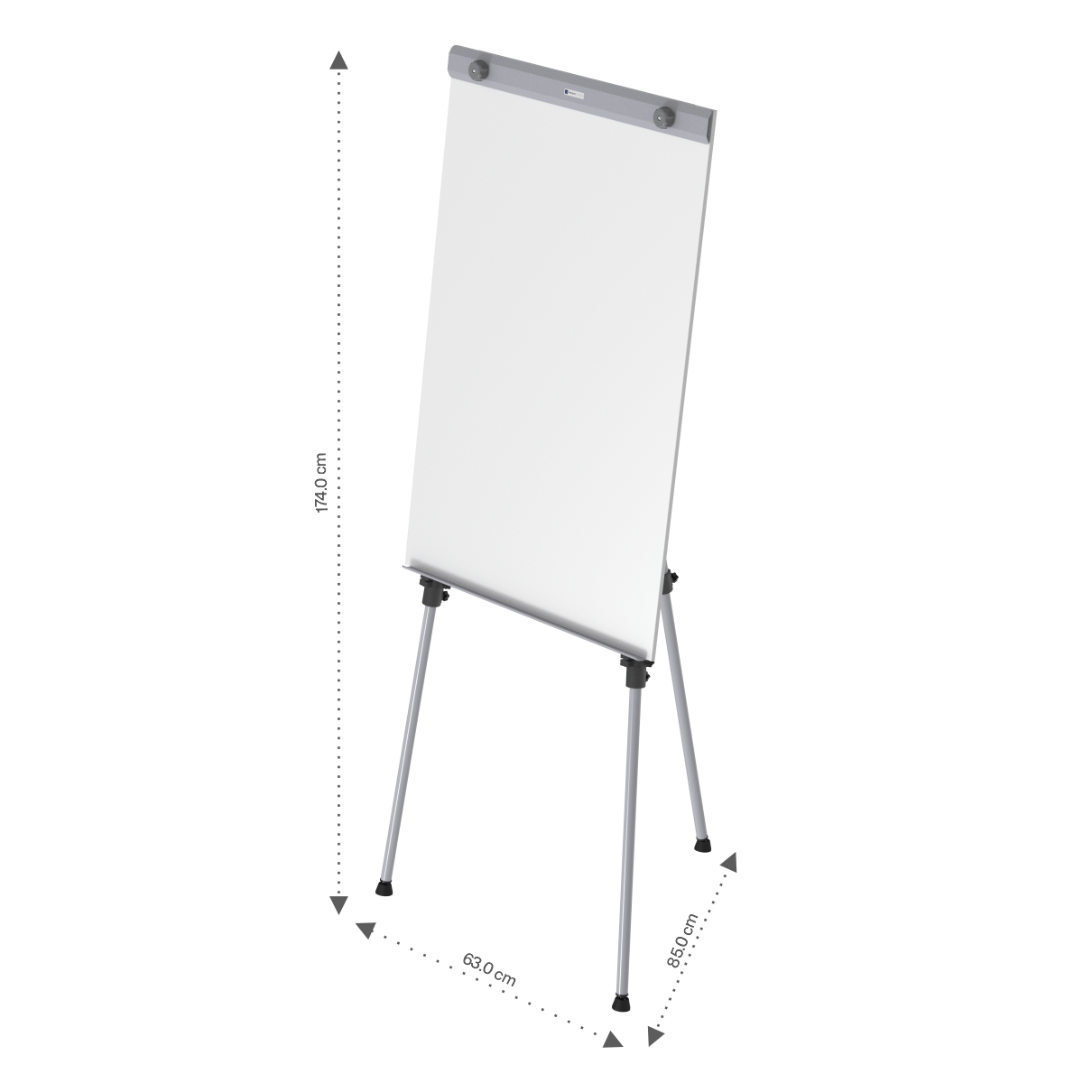 Flip charts stand with white boards