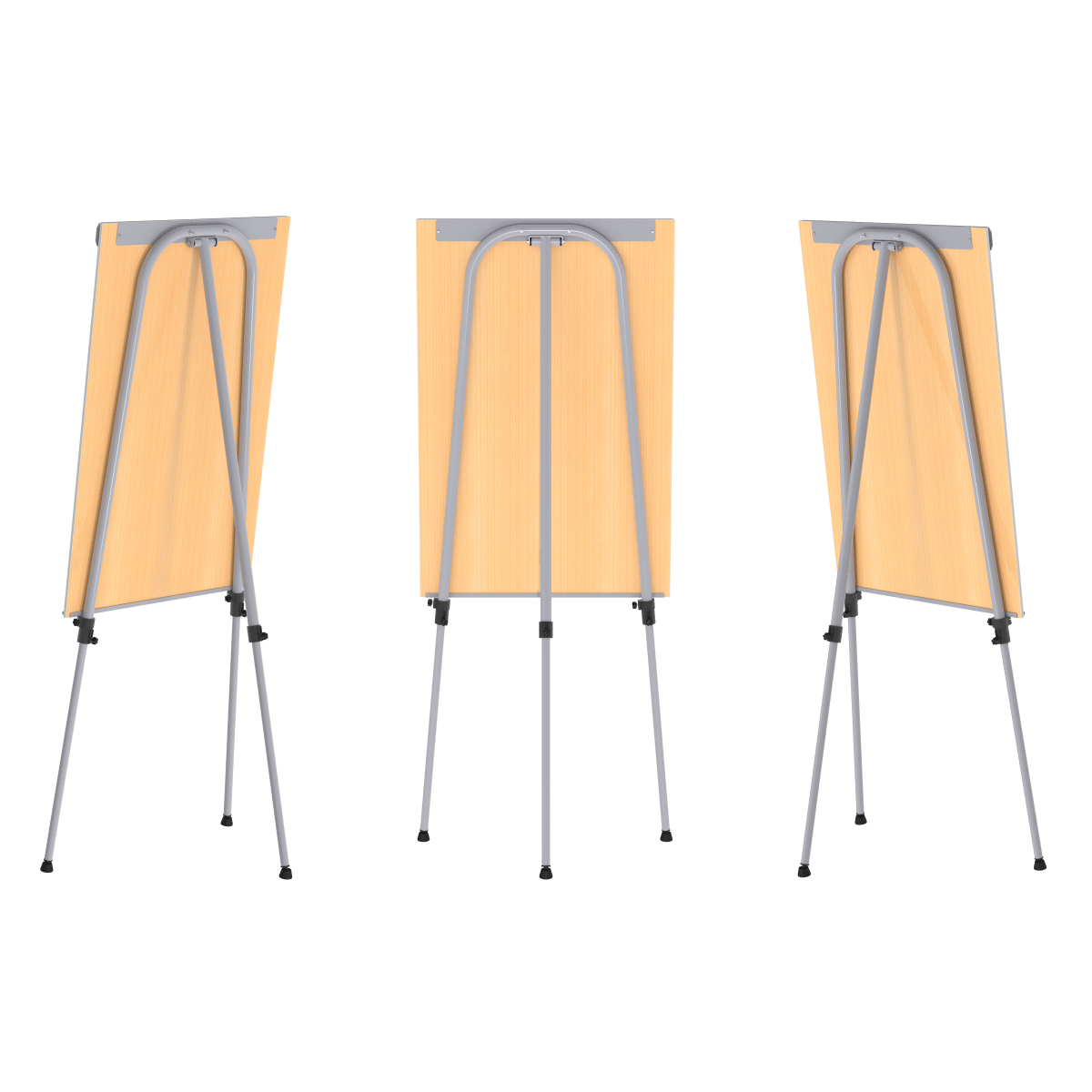 Flip charts stand with white boards