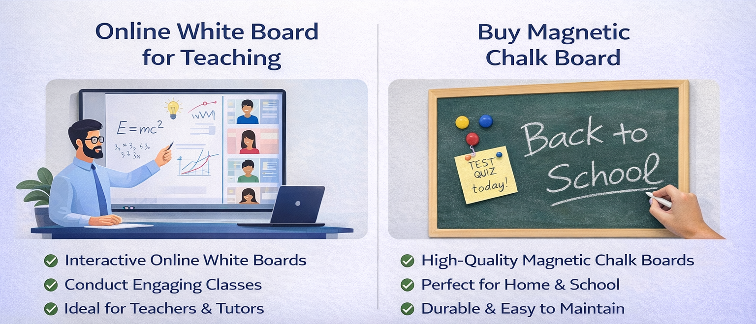 Turn Your Teaching Life with an online white board for teaching.